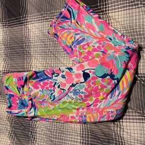 Lily Pulitzer luxletic capri leggings gumbo limbo